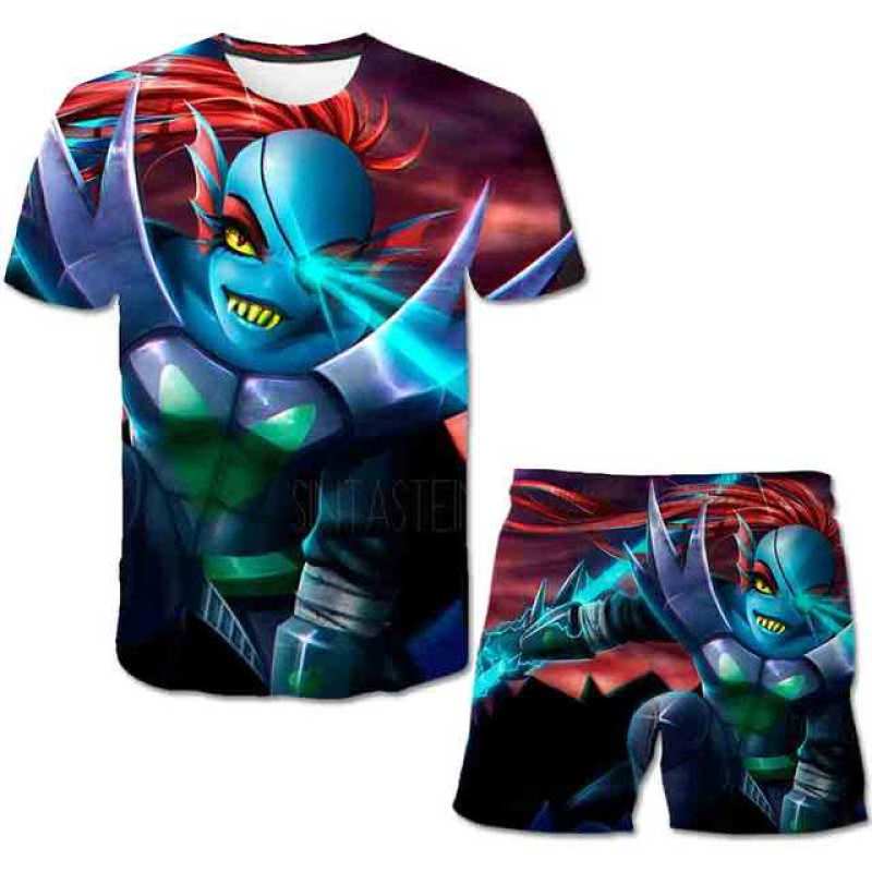 New Toddler Boys Undertale Game T Shirt Clothes Set Outfit Children Swearshirt Baby Girls T shirt+Pants Suit 2pcs Kids Clothing