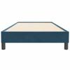 Box Spring Bed Without Mattress Dark Blue 80 X 220 Cm Velvet