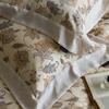 Luxury Floral Retro Tencel Cotton Linen 4-Piece Bedding Set: Cool & Smooth Duvet Cover for All Seasons