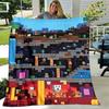 1pc Blanket Minecraft11 Print Design, Lightweight Blanket for Sofa, Bed- Soft &Warm, Gift for All Seasons Like Christmas, Halloween
