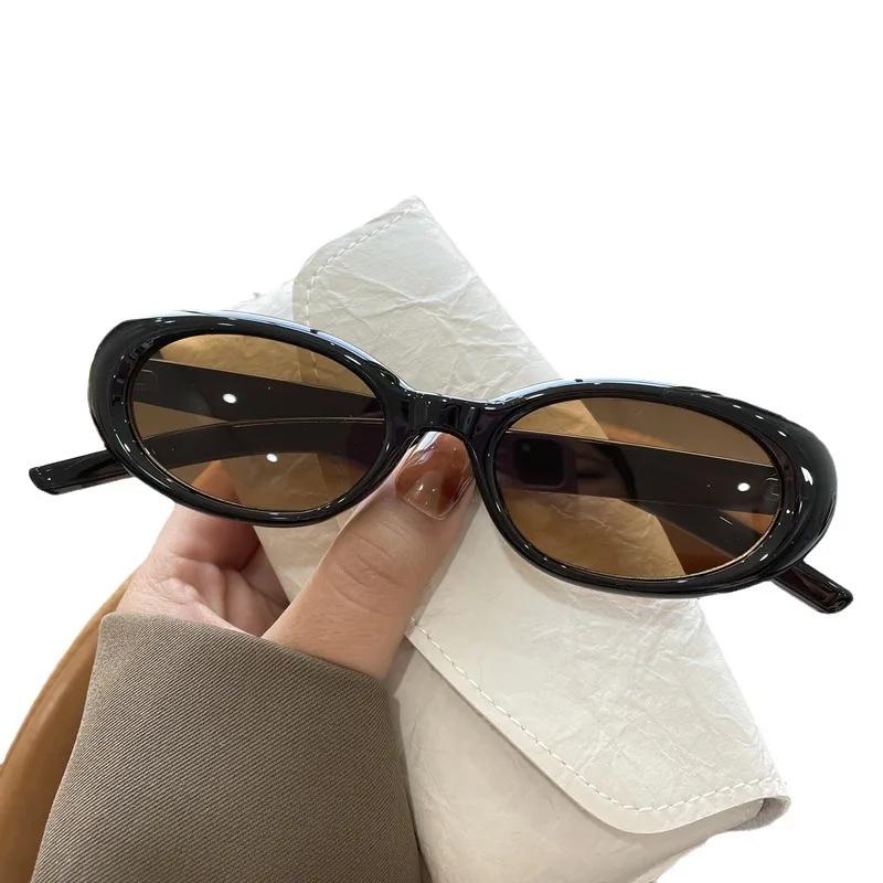 Fashion Sunglasses Unique Oval Sun Glasses Men Goggle Shades Mirror Colorful   Vintage Korean Fashion Trend  Jewelry