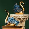 Modern Premium Couple Swan Ornaments Furniture Living Good Room Entrance Wine Cabinet TV Cabinet Resin Craft Decoration