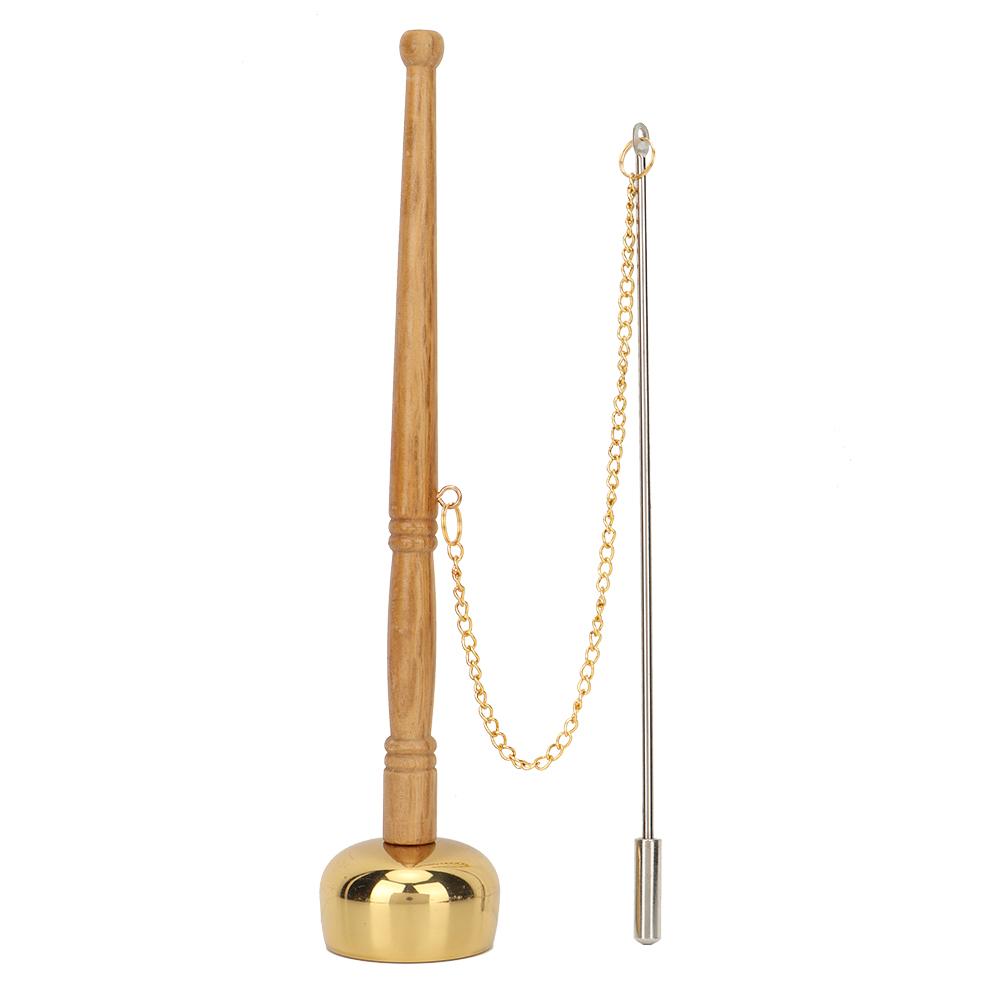 

Buddhism Wooden Handle Brass Hand Bell Singing Scripture Implement Buddhist Supplies