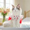 Flutter Sleeves Cat Tutu Skirt Rose Pattern Puppy Floral Vest Cat Cake Skirt  Bichon Frise Dog
