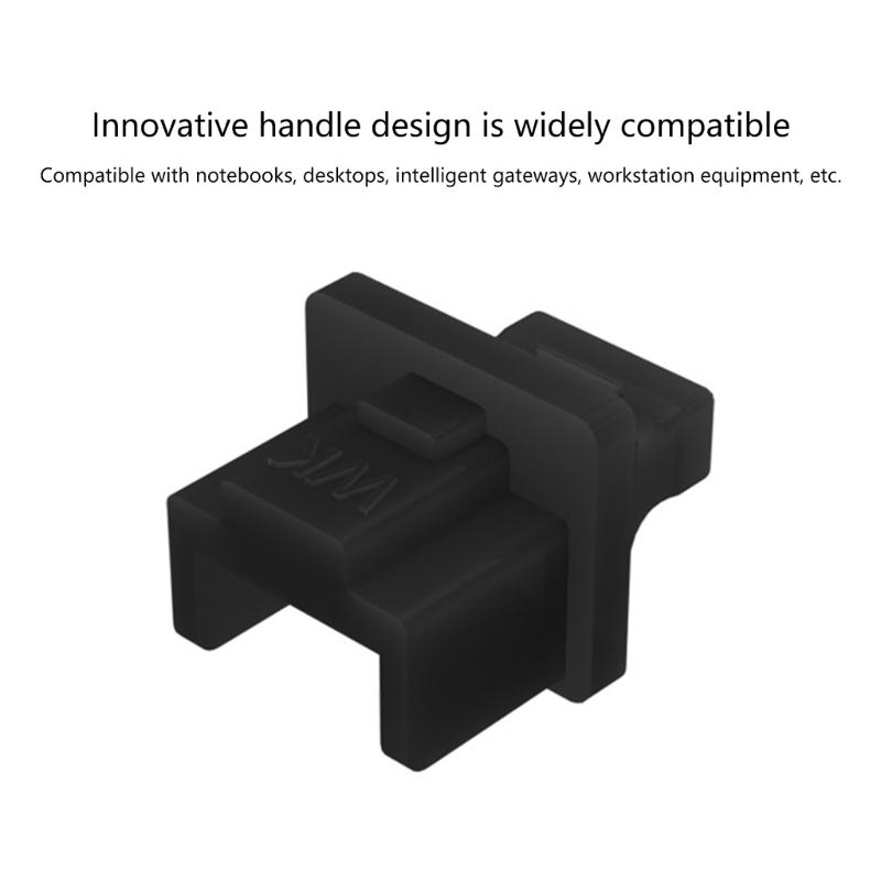 RJ45 Connector Cap Silicone Port Sealer Prevent Dust Damage Universally Computer Accessory