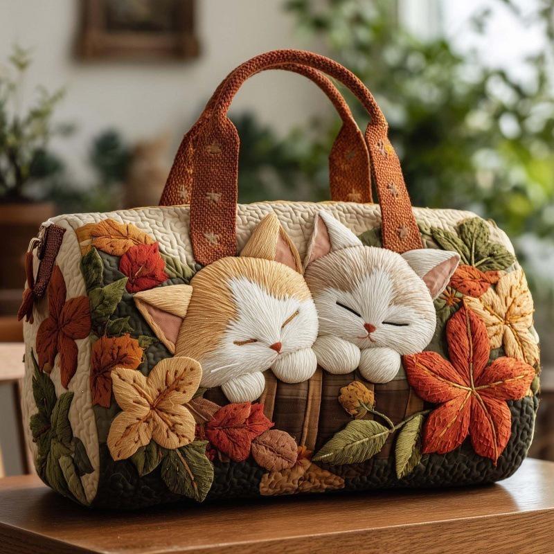 3D Cat Series Women's Travel & Yoga Handbag