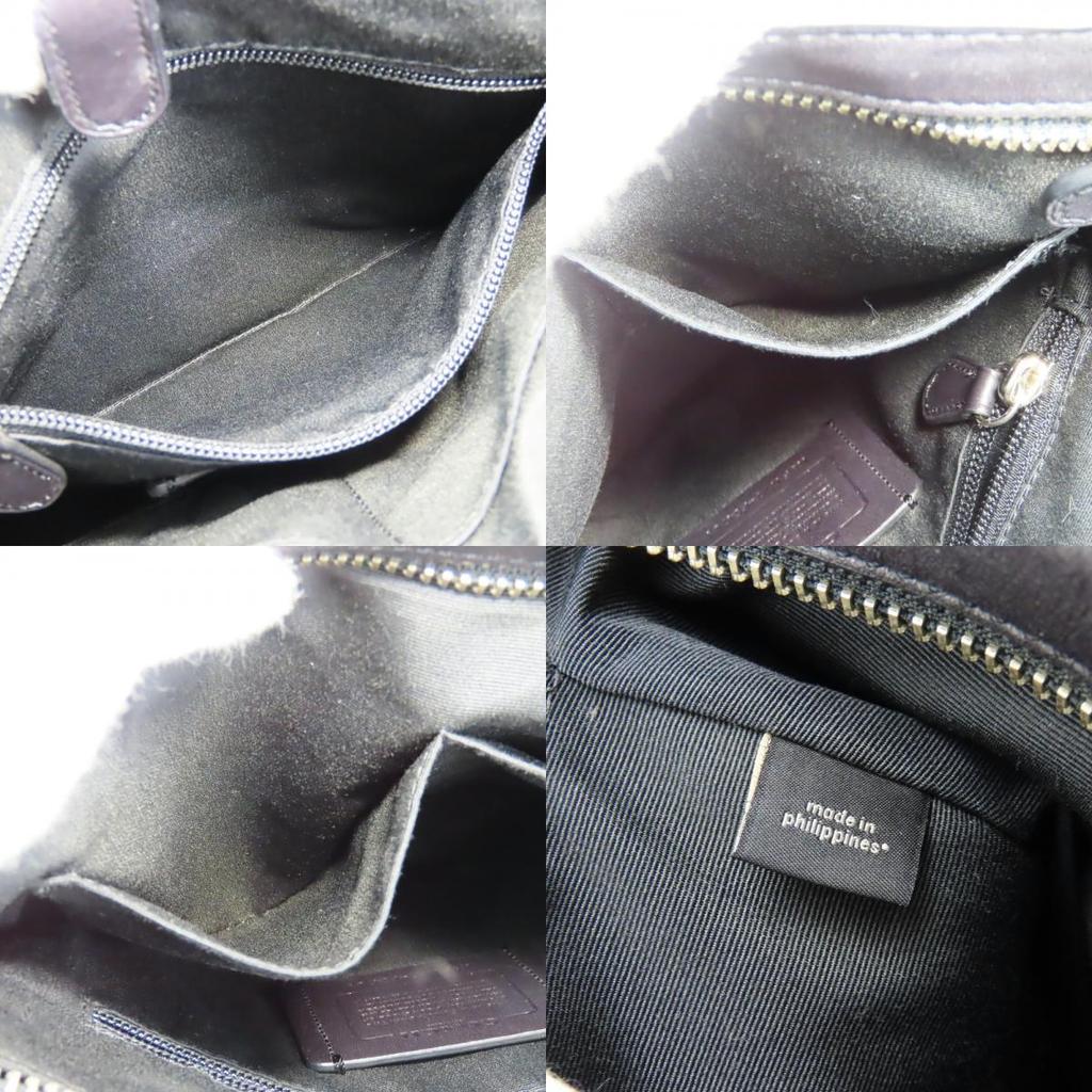 Použitá taška přes rameno COACH Signature F54781 PVC/kůže černá šedá ležérní