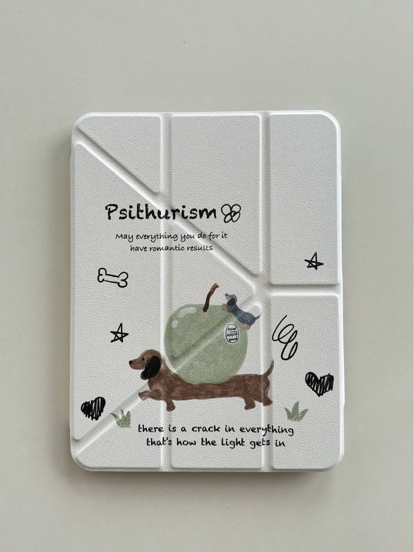 

Buckle iPad Case - Green Apple Sausage Dog Design iPad mini 6/7 (8.3-inch)