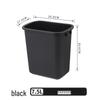 Thickened Square Plastic Wastebasket for Hotel Rooms, Bathrooms, and Restaurants