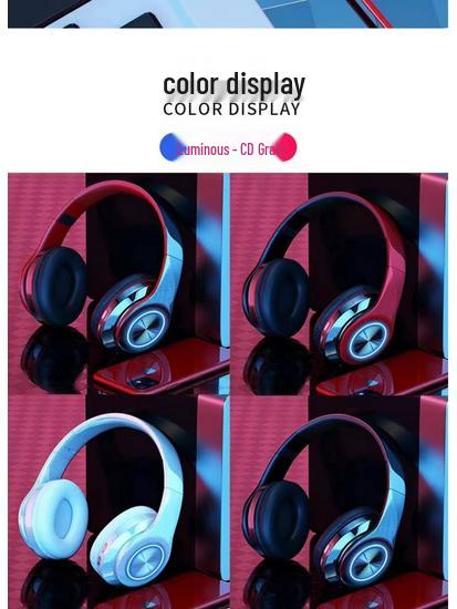 Luminous Heavy Bass Wireless Bluetooth Sports Headset with Mic