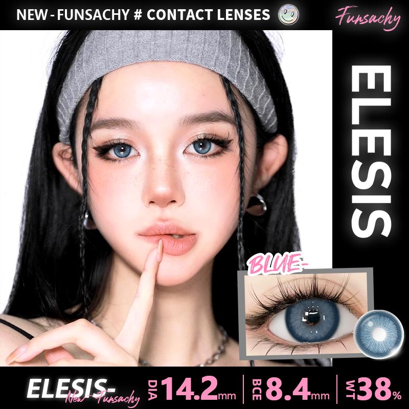 FUNSACHY 1 para gorąco sprzedających się soczewek kontaktowych kolorowych brązowych soczewek do oczu szarych pięknych źrenic niebieski kolor makijaż oczu kosmetyczne roczne