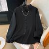 Spring and Autumn Plus Size Women Korean Long Sleeve Shirt
