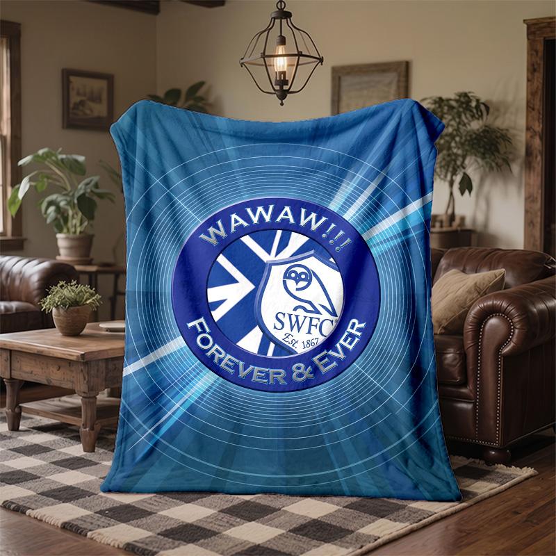Coperta in Pile a Tema Sheffield Wednesday Morbida e Accogliente Coperta in Peluche per Camera da Letto Divano Viaggio