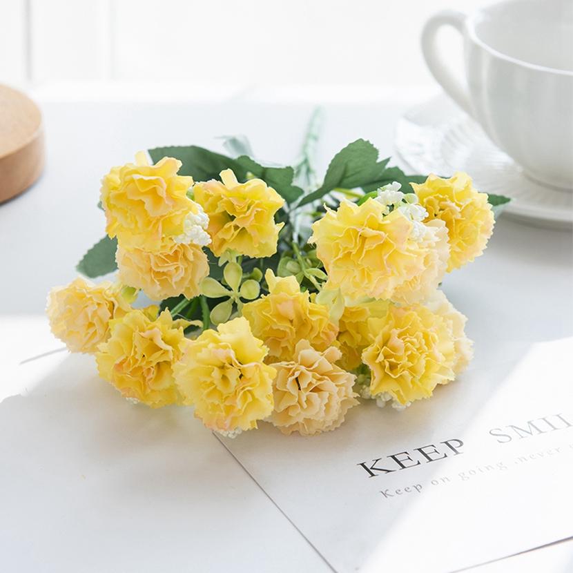 artificial flowers small carnation Christmas Wreath Home Needlework Handicraft Wedding arch Decor Artificial Flower Scrapbook