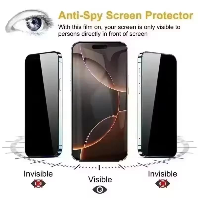 Dust Free Installation Privacy Screen Protector For Xiaomi Redmi Note 11 12 8 9 10 13 Pro 14C Poco F6 M6 X6 Pro Tempered Glass