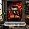 Personalized Wall Tapestry,Guns N’ Roses Custom Text, Soft Fabric Wall Art For Indoor Decoration