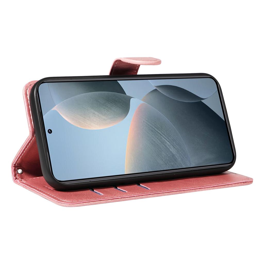 For Xiaomi 14T Case Flip Wallet T-Shape Lines Leather Phone Cover