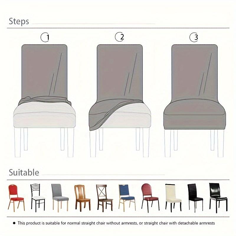 Elastic Dining Room Chair Cover Stretch Thick Jacquard Kitchen Chair Covers Slipcover For Dining Kitchen El Wedding Banquet