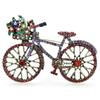 Wuli&baby Full Rhinestone Flower Basket Bike Brooch Pin For Women