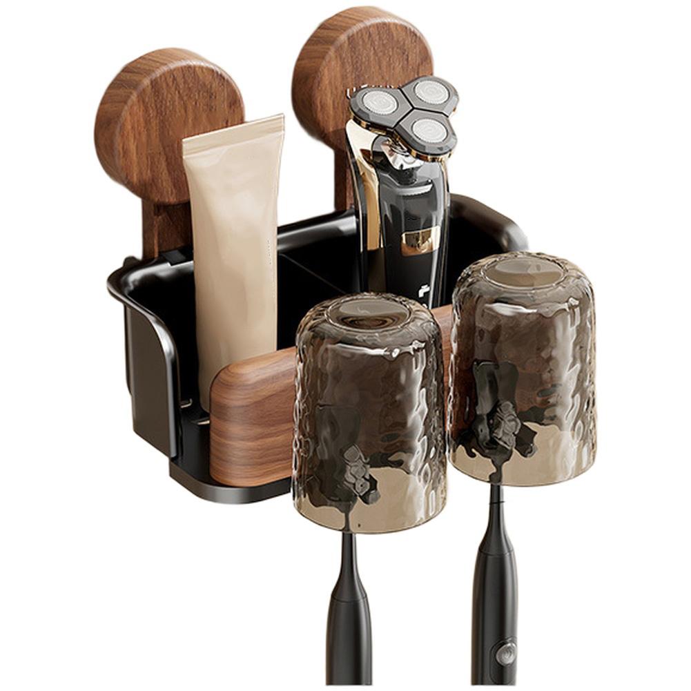 

Suction Cup Toothbrush Holder Ultra-Strong Suction Holding Up To 11lbs5kg Bathroom Storage Box Toothbrush Shelf Bracket 16*15cm