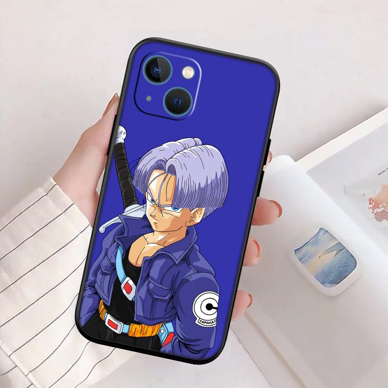 Dragon Ball Trunks New High-End Shell Phone Case for iPhone 16 15 14 13 12 Pro Max Plus Mini