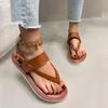 2025 New Brand Buckle Strap Women's Sandals Pinch Toe Beach Sandals Women Summer Plus Size Best Seller Flat Sandals
