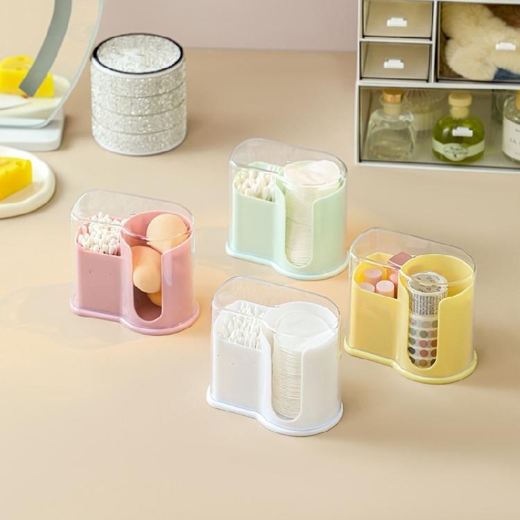 Hygienic Cosmetic Cotton Storage Container Clear Vertical Organizers For Bathroom And Vanities Organization
