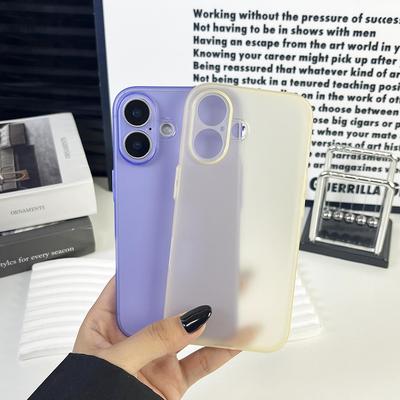 0,35mm Ultra Dünnes Mattes Candy Farbe Hülle Für iPhone Air 17 16 15 14 Pro Max Plus 16E Durchscheinende Silikon Weiche Hülle Schlanke Schale