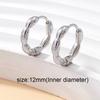 1 Paar Mehrstil Nicht verblassende Kleine Runde Creolen Für Männer Frauen Edelstahl Gotisch Retro Ohrring Ohrbügel Schmuck