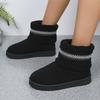 New Women Ankle Snow Boots Winter Fashion Casual Outdoor Warm Walking Shoes Women Cotton Shoes Short Plush Platform Boots