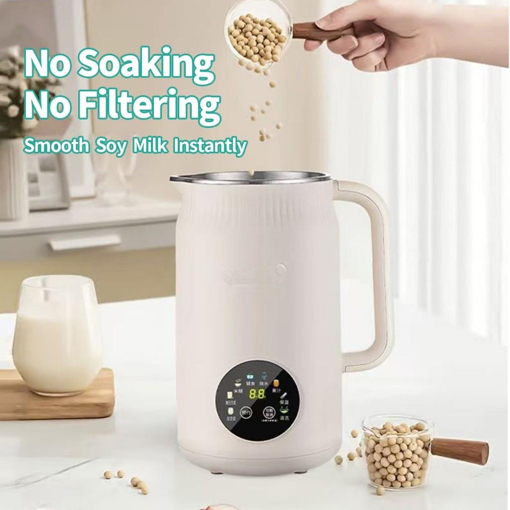 1.2L 9-in-1 Soybean Milk Machine with 18-Hour Preset for Homemade Plant and Nut Milks