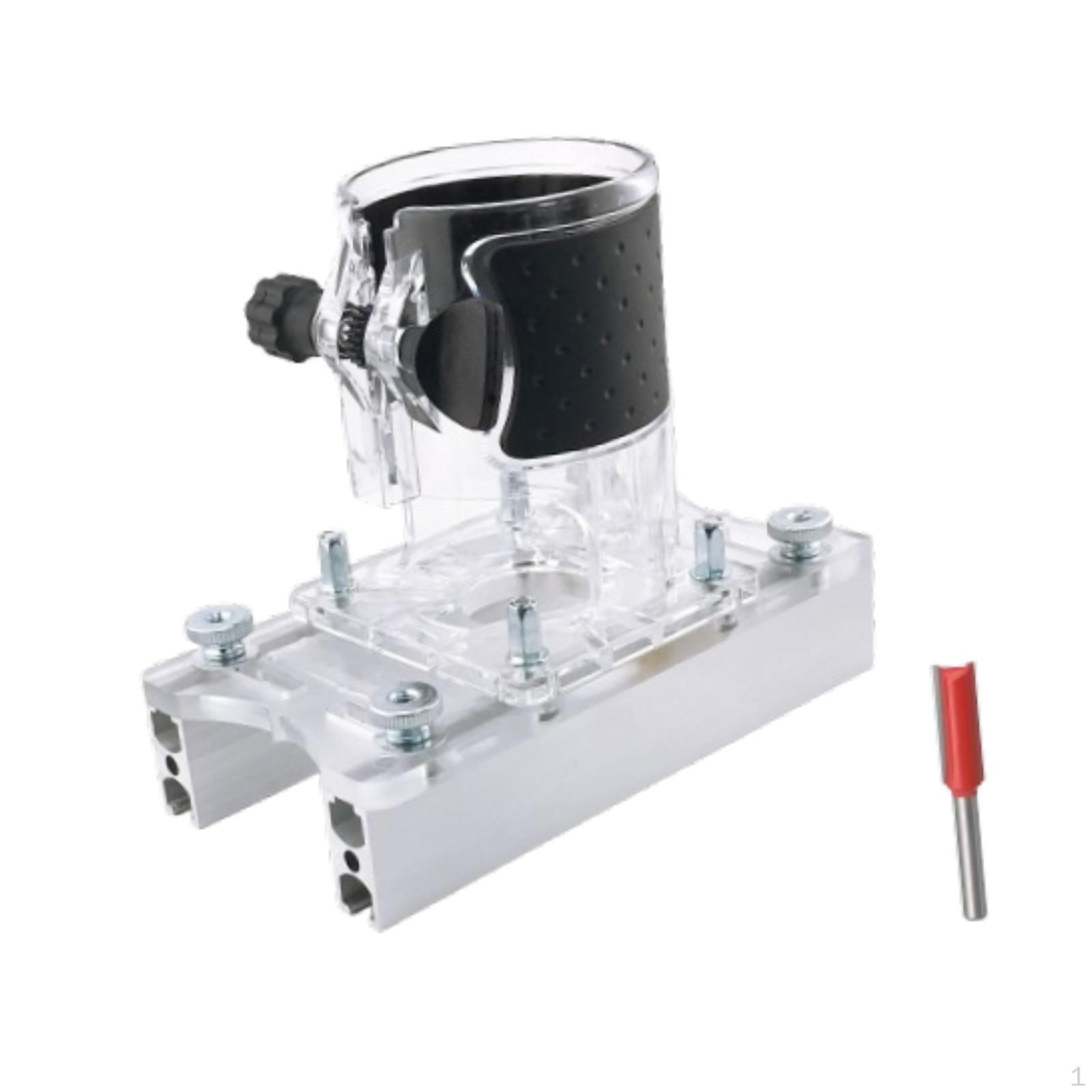 

Деревообрабатывающий фрезерный станок 2 в 1 крепежный кронштейн для прорезки пазов практичный алюминиевый сплав прорезной with Milling Tool