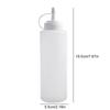 Bottiglie Squeeze Vuote in Plastica per Ketchup, Lavabili in Lavastoviglie, Bottiglie Squeeze Multiuso con Tappo Sigillato per Liquidi