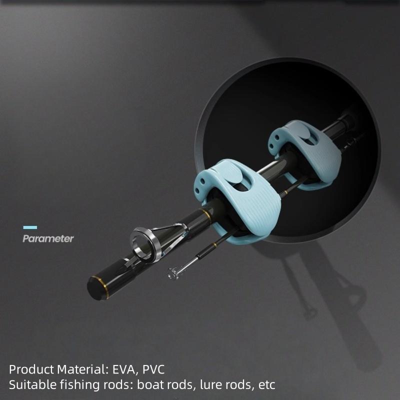 Fishing Rod Holder Fixer Clip Portable Lure Rod Bundling Clamp Beach Fishing Pole Holder Fishing Tools Compact Fixer Holder