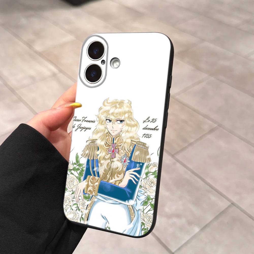 Rose Of V-Versailles Lady Oscar Soft Back Phone Cover Case For IPhone 17 16 Pro Max 15 12 11 16e 13 Mini 14 15 Plus