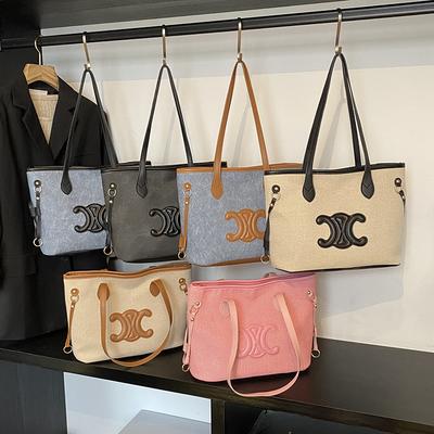 Women’s Large-Capacity Casual Versatile Commuter Tote Bag Minimalist Shoulder Bag