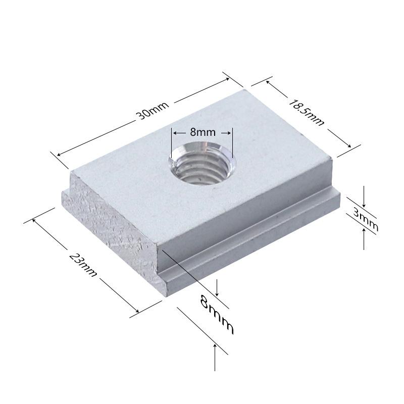 4pc/Set Handle T-slot Slider Miter T-track Jig Screw Fixture For Table Saw Router Chutes Rail DIY Woodworking Bench M8x100mm