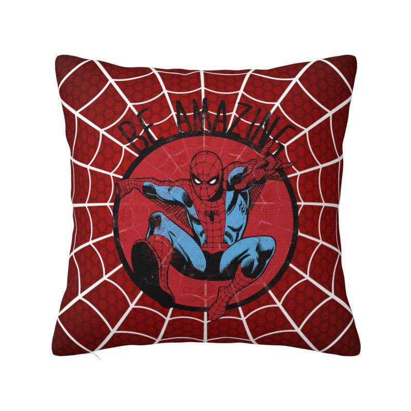Custom Spiderman Superhero Cartoon Modern Pillow Cover Cushions Cover for Sofa