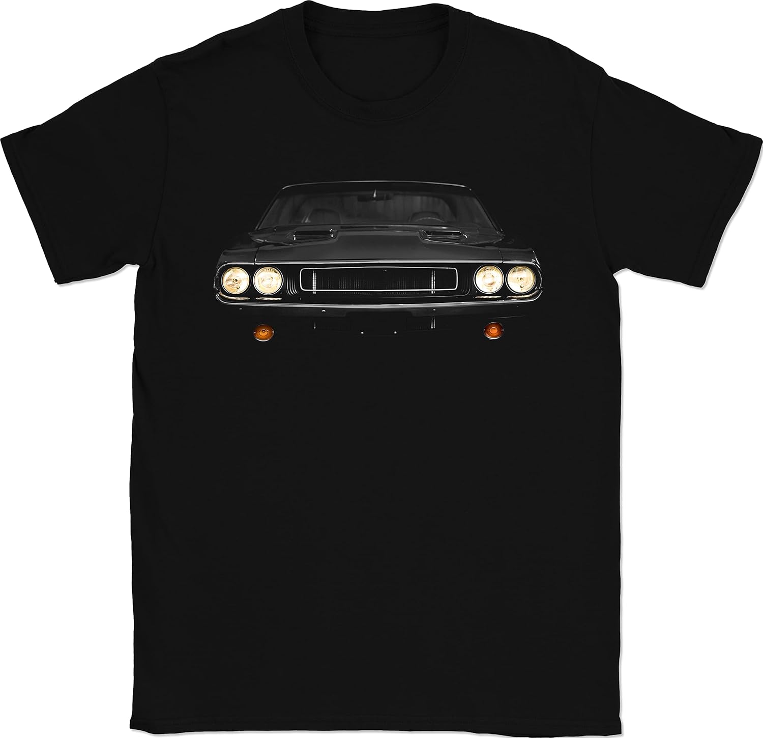 Vintage 1970s American Muscle Coupe Automotive Graphic Tee S разноцветный