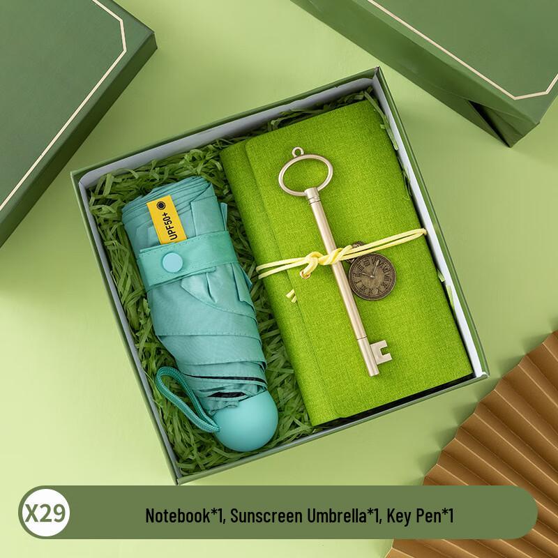 Holiday Gift Set with Umbrella, Notebook, and Pen