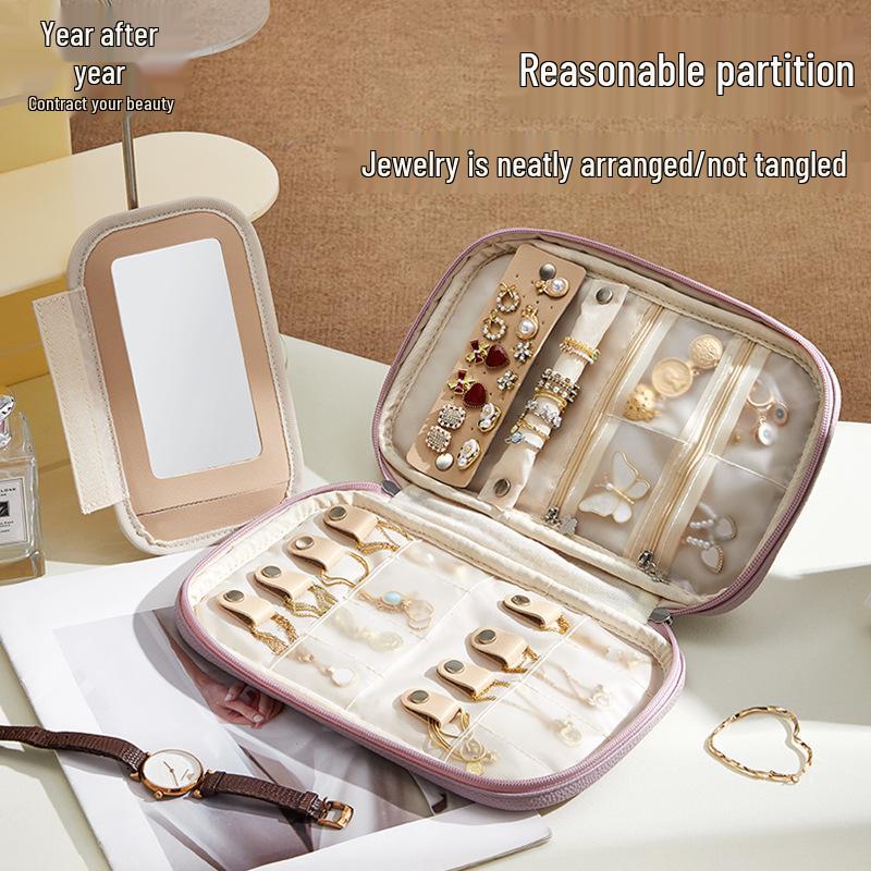 Lychee Pattern Jewelry Storage Bag for Rings, Earrings, and Studs