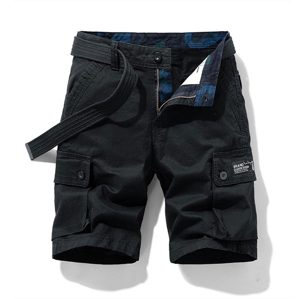 Men's Cargo Shorts Casual Relaxed Fit Cotton Millitary Shorts With Multi Pockets