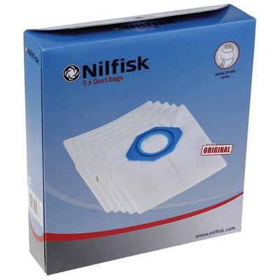 Nilfisk GM80/GM90 X5 Synthetic Vacuum Cleaner Bags, Box of 5 Bags, 107418500