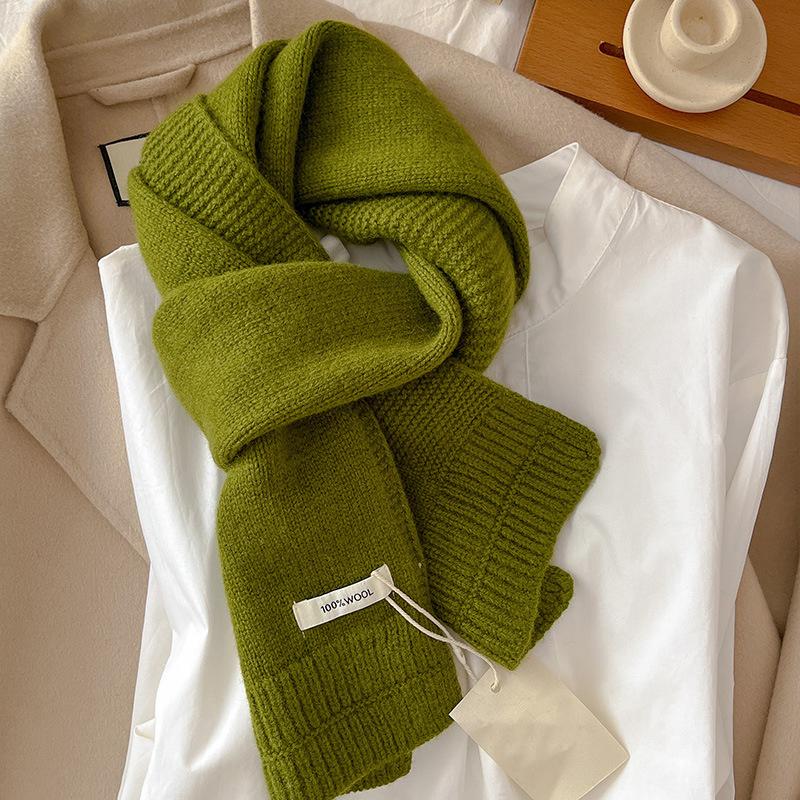 Luxury Winter Wool Cashmere Scarf For Women Warm Pashmina Foulard Female Shawls Wraps Thick Soft Bufanda Scarves Stole