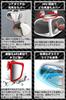 Ideamall Auto-Zusatzspiegel, Auto-Zusatz-Seitenspiegel, Unterspiegel, Totwinkel-Beseitigung, Winkelverstellung (Weiß, Links und Rechts Set)