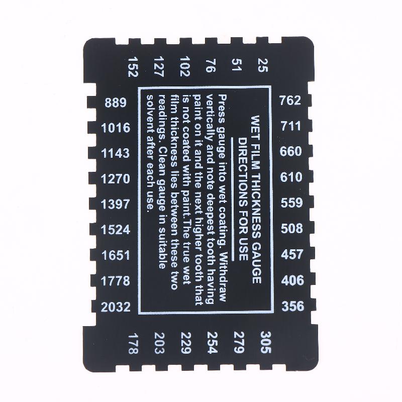 NEW Stainless Steel Thickness Gauge Comb Aluminium Alloy Dual Sided Wet Film Thickness Gauge Card For Painting