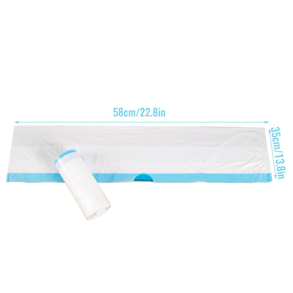 Cats Pan Liners Disposable Litter Box Liners Durable Thickened Kitty Drawstring Litter Bags Leak-Proof Waste Bags