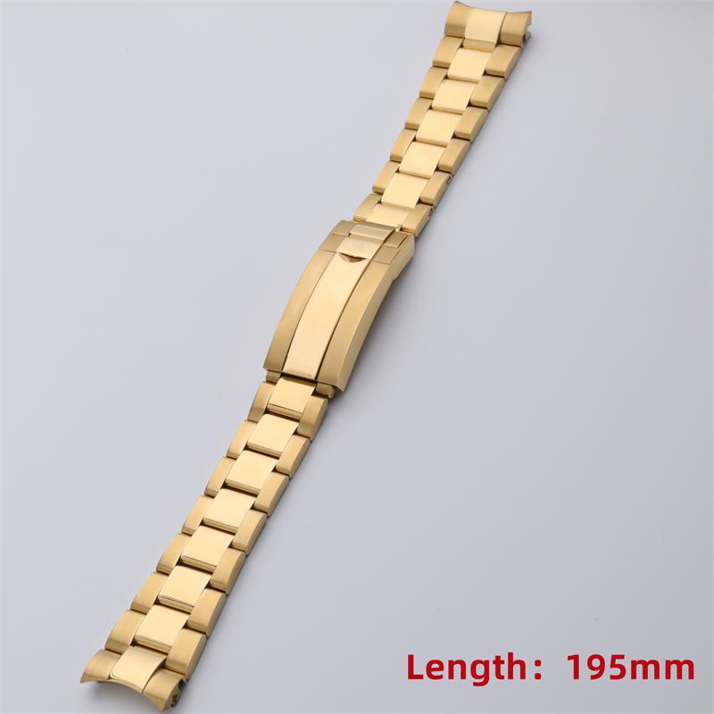 316L Stainless Steel Watchband For Rolex Strap For 40mm Dial SUBMARINER DAYTONA Watch Band Glidelock Buckle 20mm Bracelet