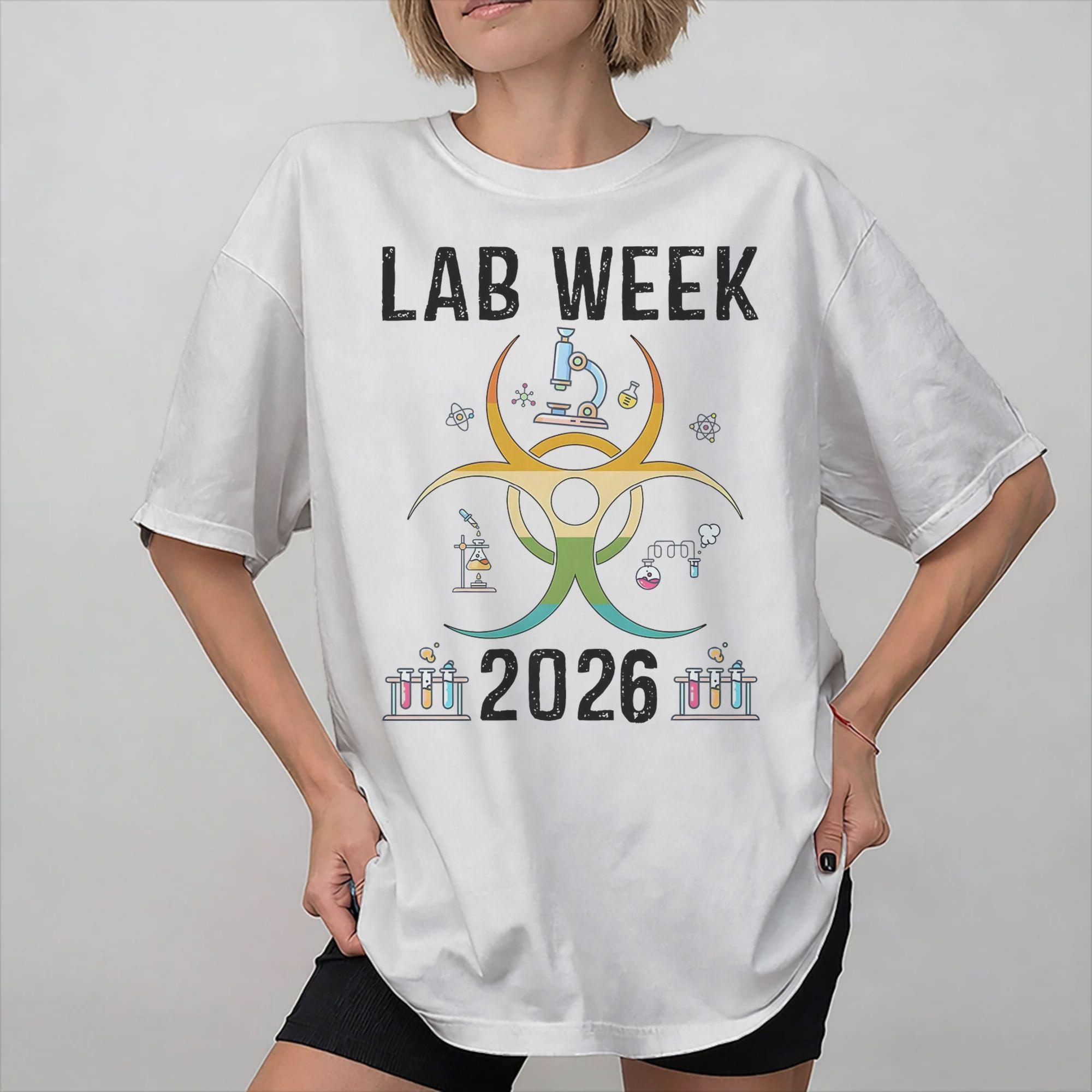 Lab Crew Lab Week 2026  Graphic Printing T Shirt for Unisex Women  Cotton  Tee Shirt Clothing S