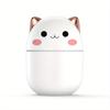 Bærbart LED-lys mini 250ml h2o Spray Mist luftfukter Double Wet Aroma Essential Oil Diffuser Bil usb luftfukter